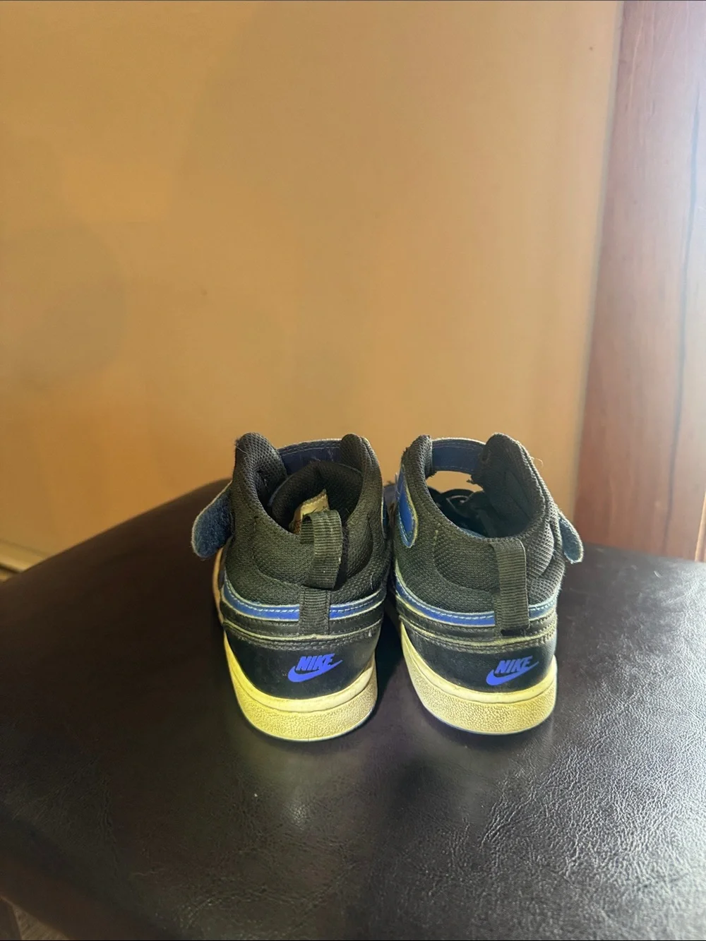 Nike Kids Mid-Top Sneakers in Blue and Black